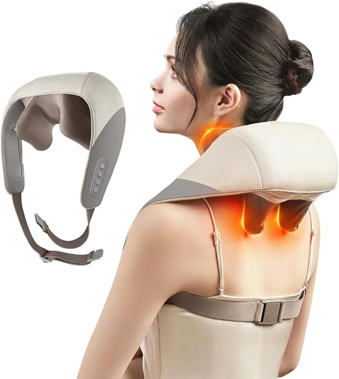 NeckEase Pro – Heated Neck & Shoulder Massage Pillow