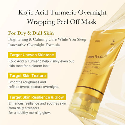 Medicube Turmeric Overnight Wrapping Peel Off Mask