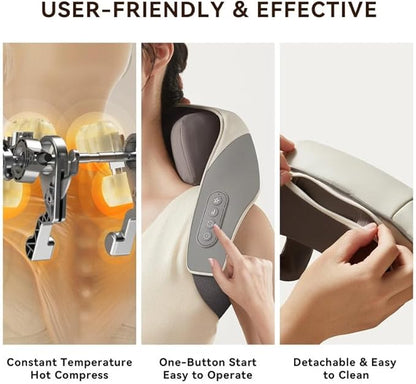 وسادة تدليك الرقبة والكتفين نيك إيز برو - مدفأة