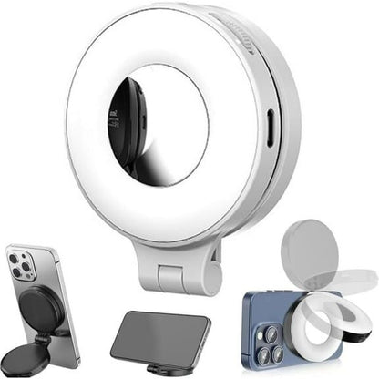 Clip-on Selfie Ring Light – Portable Phone & Laptop Lighting