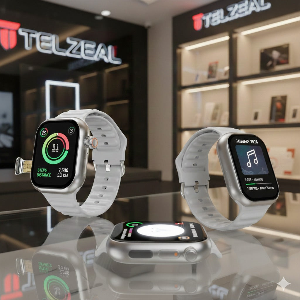 Telzeal TC42 AMOLED Display 2•2 Inches Smart Watch 4G