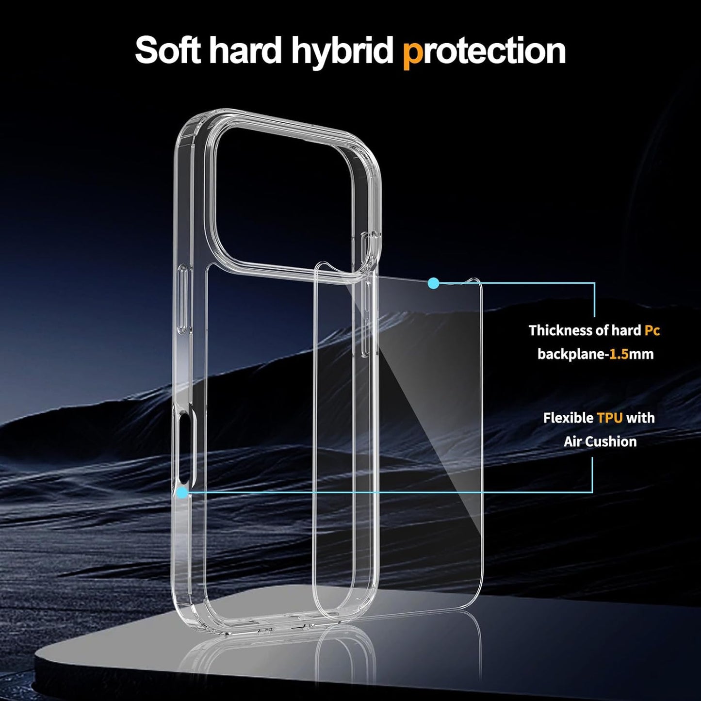 Crystal Clear Case for iPhone 17 Pro 6.3" (2026)