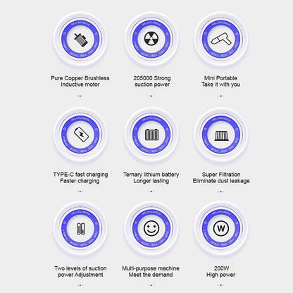 🔥عرض خاص🔥 مكنسة كهربائية محمولة متعددة الوظائف وقوية